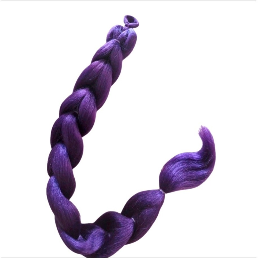 Purple Kpop Rumi Braid Hair Extension 24" Ponytail Synthetic Hair Piece